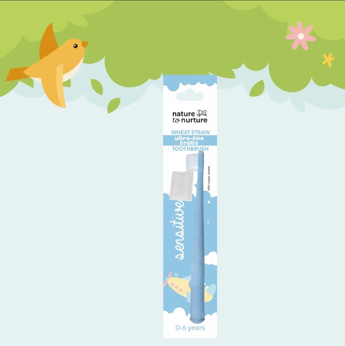 Nature to Nurture Wheat Straw Ultra-Fine Bristle Toothbrush 0 To 6 Yrs Old
