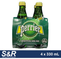 Perrier Original Carbonated Natural Mineral Water (330mL x 4pcs)