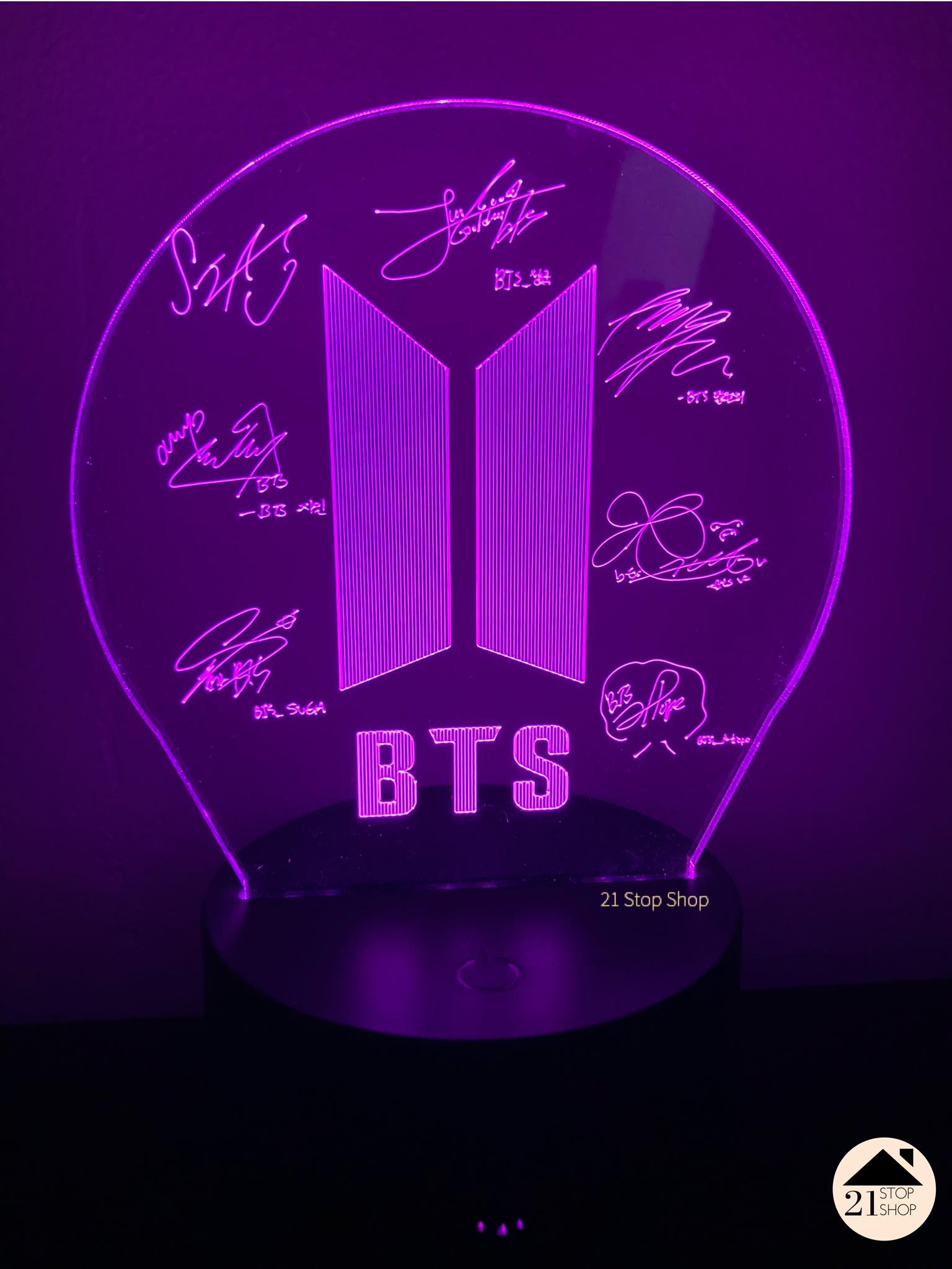 BTS BT21 Lightstick Army Acrylic LED Lamp Night Table Desk Lamp Gifts Personal Use Single and Multicolor lights