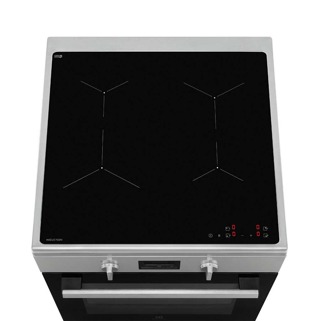 Electrolux LKI640200X 60cm Induction Freestanding Cooker 4 Induction