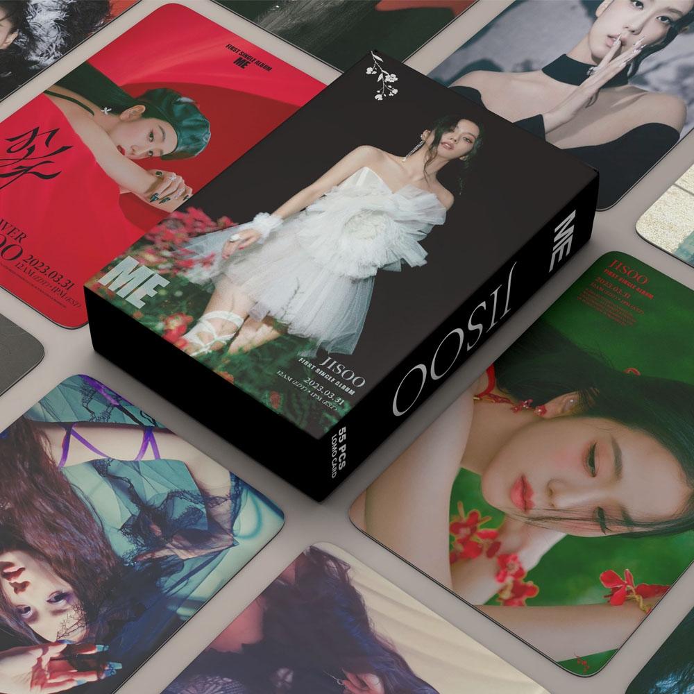 55 Pcs Set Spot BLACKPINK BORN PINK 7 Album Small Card Postcards KPOP Card