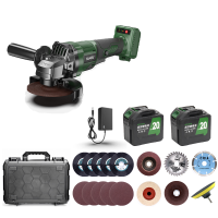 Tanzu MT-21V Brushless Cordless Angle Grinder Cutting Polishing Sanding Tool Set With Accessories Set Storage Box