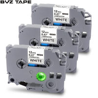 3 Pack Compatible for Brother Label Maker Refills TZe231 TZe-231 Ptouch Label Maker Tape 12mm Laminated White Work for PT-D210 PT-H110 PTD600 PTD400AD Label Maker