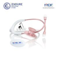 MDF Acoustica Lightweight Rose Gold (Matte Finish) Stethoscope MDF747XPRG-29 (White)
