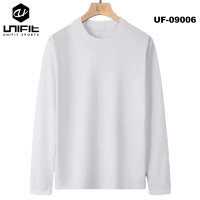 UNIFIT Mens Dri-Fit Casual Long Sleeve Sweatshirts Plain Round Neck UF-09006