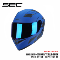 Sec Modular Helmet for Motorcycle - Whirlwind Solid Gloss/Matte (XS-XL)