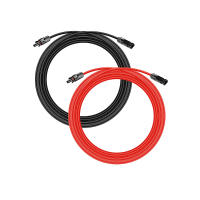 1Pair Black & Red 20/30 Feet 10AWG Solar Panel Extension Cable Wire with MC4 Female and Male Connector COD