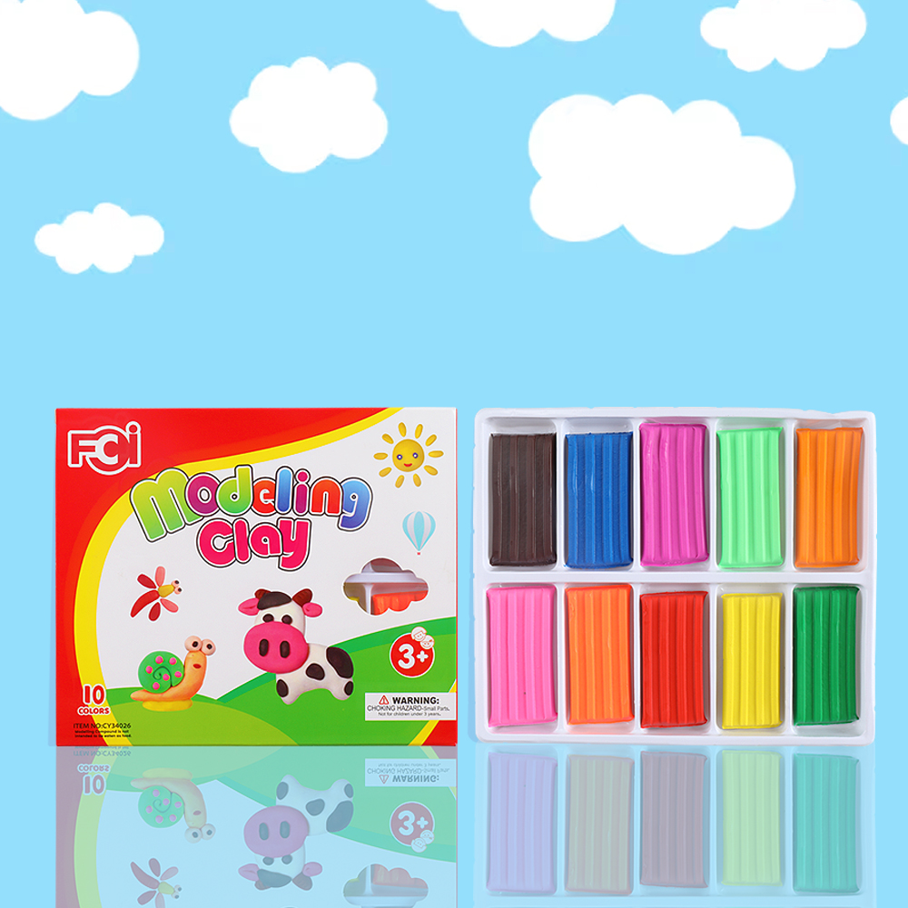 FCI Modeling Clays Non-toxic Water-Soak soil Soft smooth and easy-to-mold texture DIY Crafts For Kids Artistic Educational Purposes