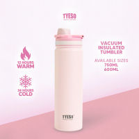 TYESO Original Sports Tumbler 530ml-750ml for Hot & Cold Vacuum Insulated Bottles Stainless Steel with Foldable Handle
