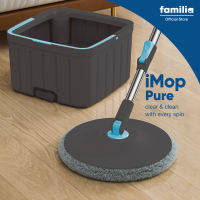 Familia iMop Pure | Flat Microfiber Mop with Bucket for Floor