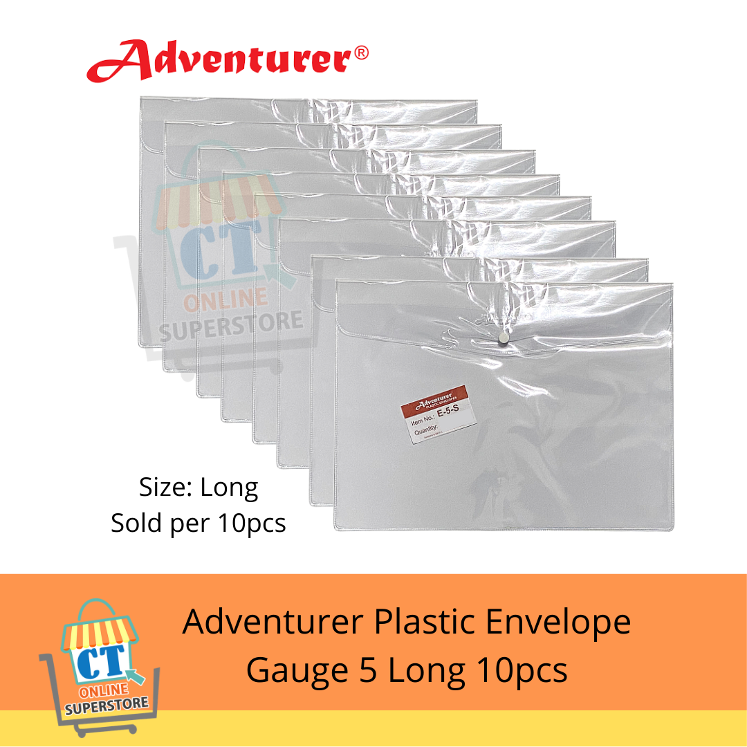 Adventurer E-5-L Plastic Envelope Gauge 5 Long - 10pcs