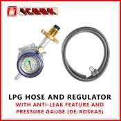 iCook LPG Regulator with Anti-Leak Feature and Pressure Gauge