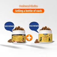 WASSUPET Pet Probiotics Chewable for Dogs 50chews Immunity Nutritional With Probiotics For Digestive Care Appetite Booster For Dogs & Cats