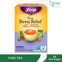 Yogi Tea Kava Stress Relief 16 Organic Caffeine Free Tea Bags