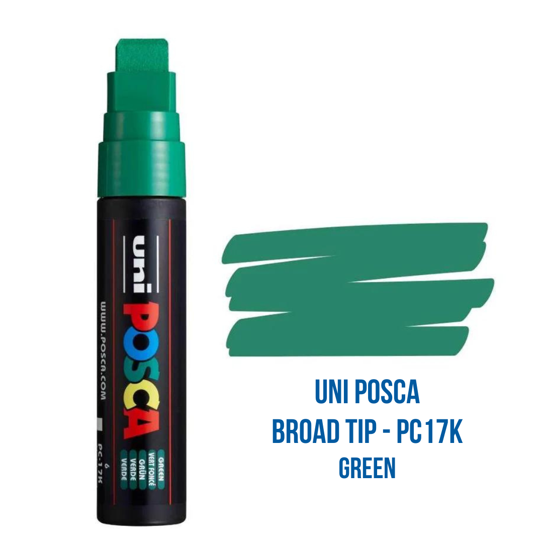 ARTHUB - UNI POSCA Extra Broad Tip Acrylic Paint Marker PC17K - Various Sizes 15mm