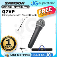 Samson Q7 Professional Dynamic Supercardioid Microphone Handheld with Mic Clip for Vocal and Instrument Recording Studio Live Performance Karaoke | JG Superstore