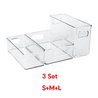 Bincoo Kitchen Rectangular Refrigerator Drain Multifunctional Refrigerator Organizer Transparent Fresh-keeping Box Food Sealed Storage Box Vegetable Fruit Meat and Egg Storage Box Edible PP material Refrigerated fresh-keeping box