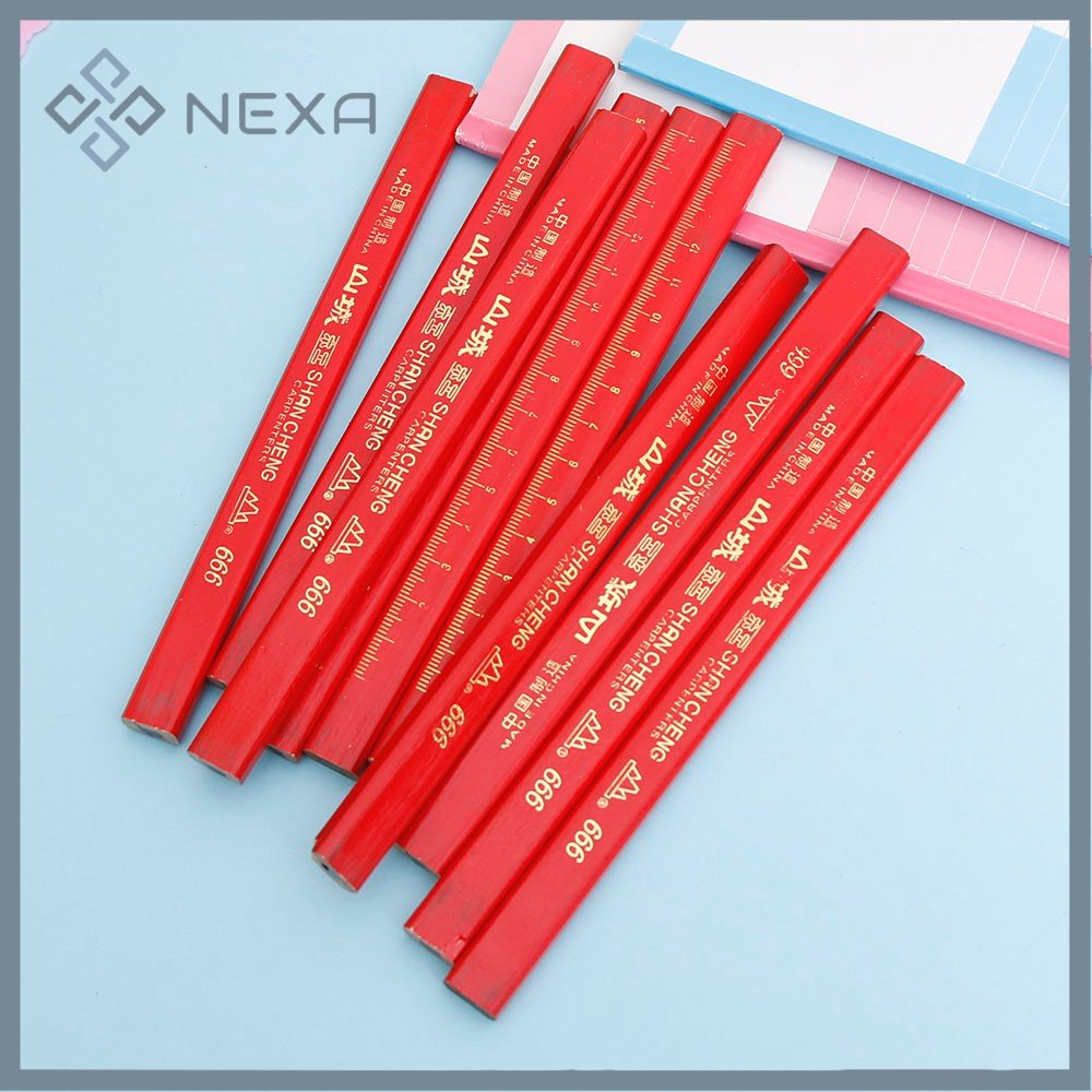 NEXA 12pcs Carpenter Pencil Black Lead Woodworking
