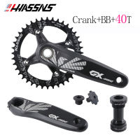 HASSNS Crankset 1by Hallowtech crankset mtb 104BCD 32-42T Chainring Alloy crank arm Hollowtech 170MM