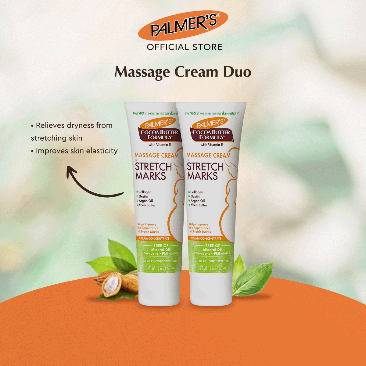 AUGUST EXCLUSIVE BUNDLE | Palmers Massage Cream Duo