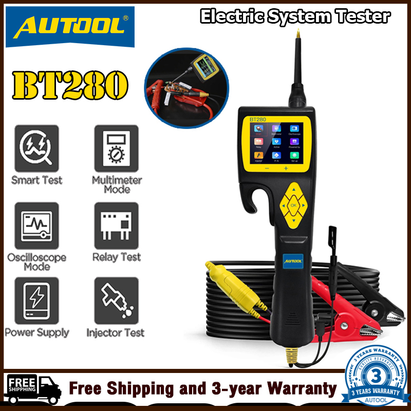 Autool bt280 car circuit tester electric vehicle system tester repair kits