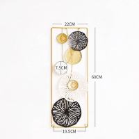 Metal Wall Decor with Square Frame Leaf Art Gold Framed Leaves For Home Room Living Walls Decoration