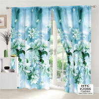 HTC 20PCS Butterfly Flower Curtains For Window 100x210cm Curtains Sale For Window On Sale Free Shipping Kurtina For Window Makapal Elegant Design Plain Curtains For Living Room Aesthetic Long Short Decorated Curtain Blackout Legant