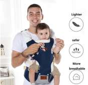 MULTIFUNCTIONAL ERGONOMIC BABY CARRIER WITH HIP SEAT/POCKET