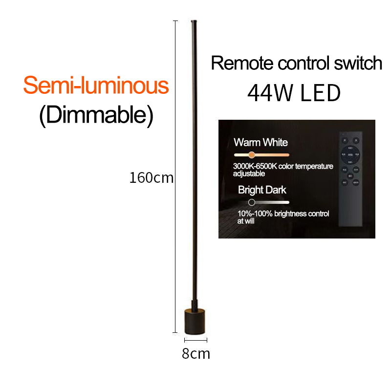 Minimalist floor lamp LED eye protection simple modern Nordic ins style living room bedroom study vertical floor atmosphere lamp