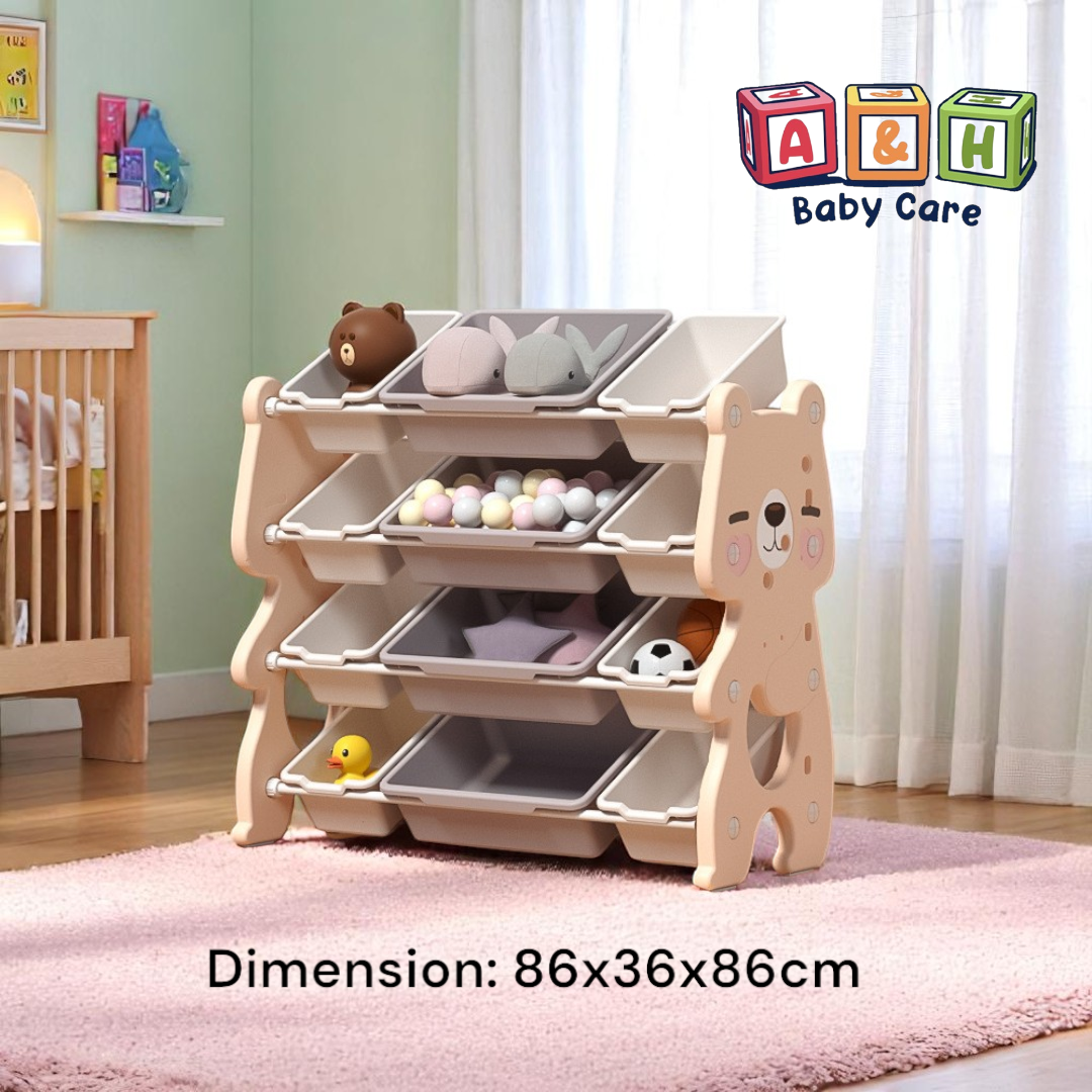 Toy organizer Rack Shelves Kids playroom storage