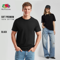 Fruit of the Loom Soft Premium T-Shirts for Men & Women 100% Cotton Mens T-shirt Plain Trendy Tops Neutral Collection