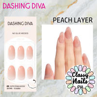 Peach Layer ✨ Dashing Diva • Magic Press • Manicure • Press On Korean False Faux Nails • Classy Nails PH