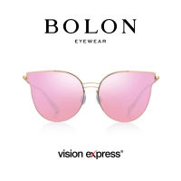 Bolon Cat Eye Gold Metal Sunglasses for Women BL8029/B61
