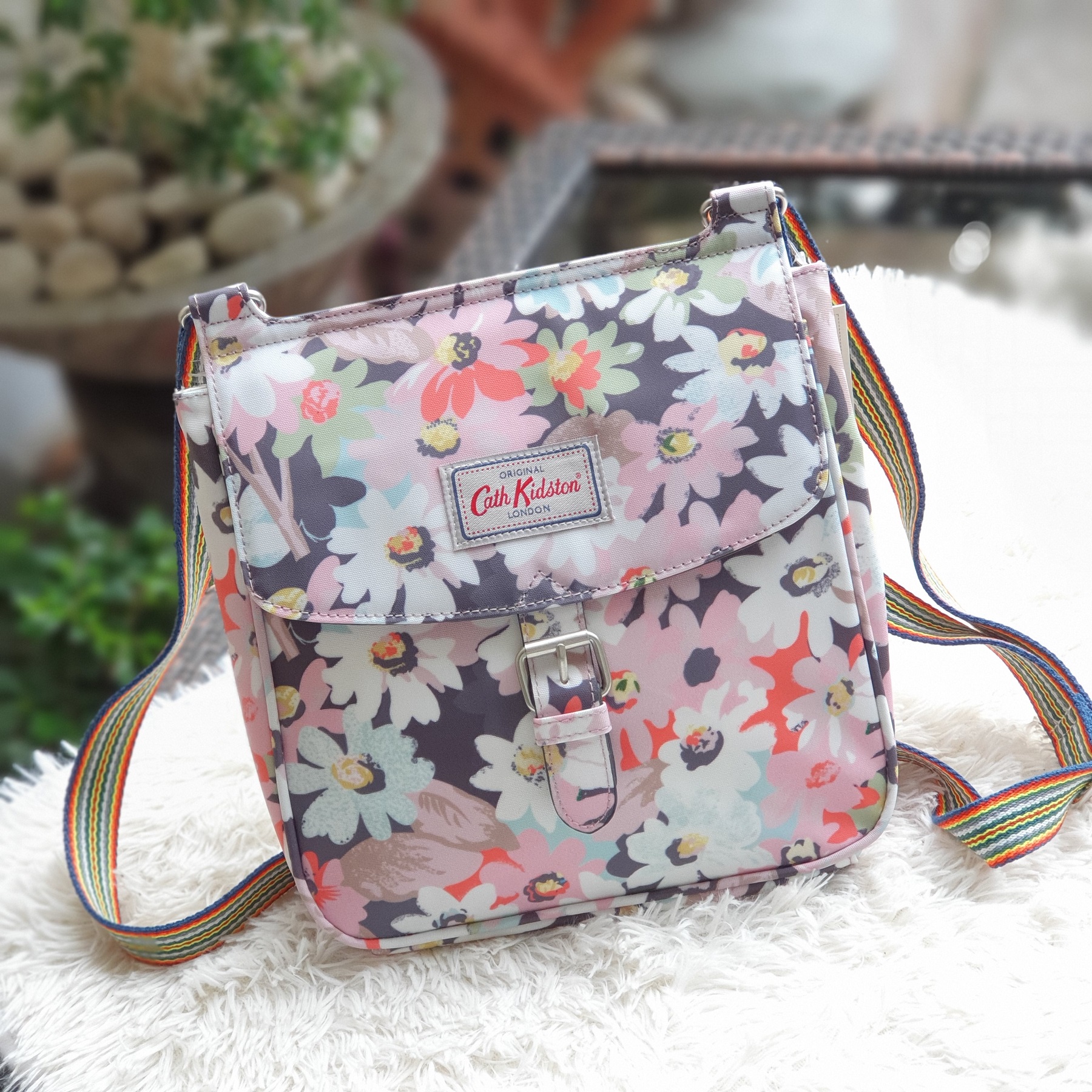 cath kidston tab saddle bag