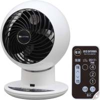 Iris Ohyama Oscillating Air Circulator Fan with Remote Control PCF-SC15T - High-Quality Desk Fan in White