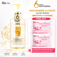 [FREE GIFTS]Ashley 6+ Niacinamide Glow Serum - Brightening Hydrating Face Repair Moisturizer with Hyaluronic Acid 2in1 Face & Body Serum for Glowing Skin AS4024