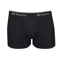 Hanes Black Tagless Boxer Brief Singles 1304