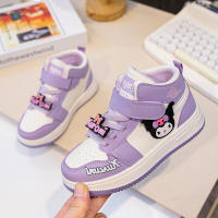 Sinered Melody Princess Shoes Autumn Kuromi Board Shoes Childrens Cute Leather Sneakers