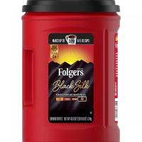 Folgers 100% Colombian  Black Silk  Custom Roast Ground Classic Decaf   Coffee