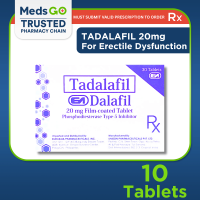 RX: DALAFIL Tadalafil 20mg for Men - 10 Tablets | For Erectile Dysfunction
