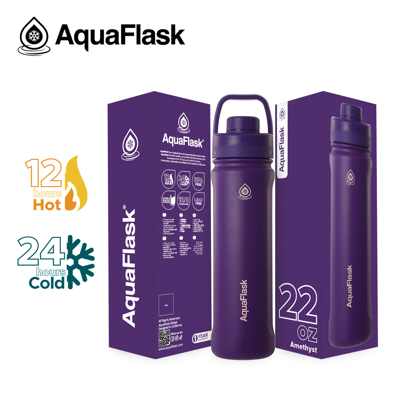 The All New AquaFlask Bottle (18oz/22oz/32oz/40oz)