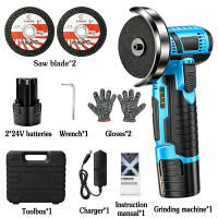 3 INCH Cordless Mini Angle Grinder Brushless Multifunctional Electric Hand Grinder Portable Cutting Polishing Saw Blade Power Tool for Home DIY