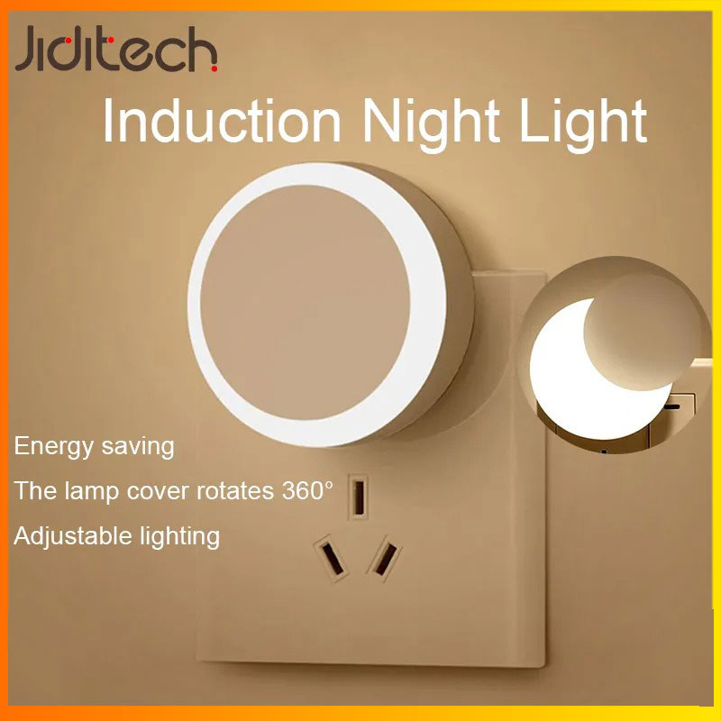 Jiditech Night Light Energy-saving Induction Soft Light Plug Sensor Night Light For Bedroom Corridor