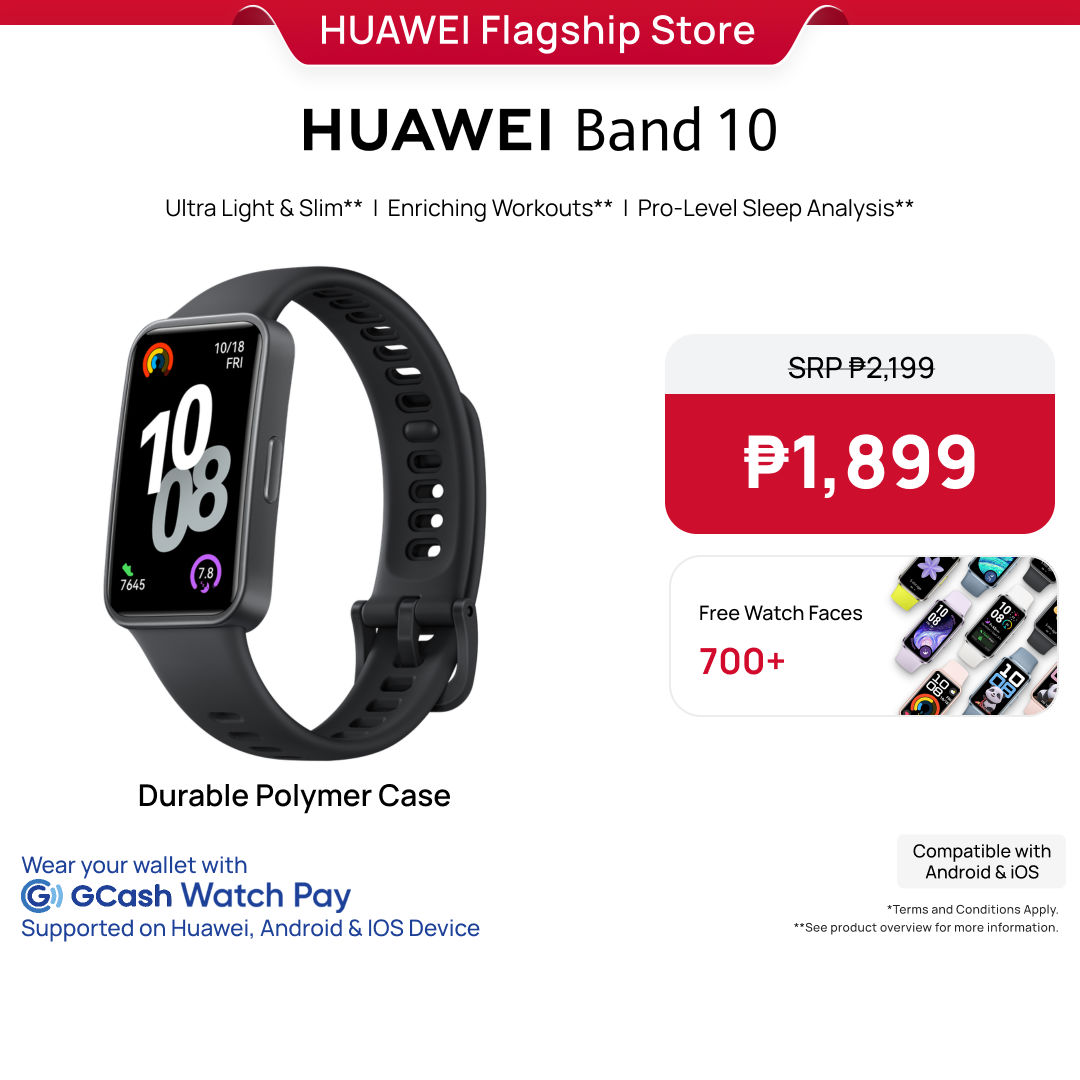 HUAWEI Band 10 Smartwatch Ultra light and Slim Enriching