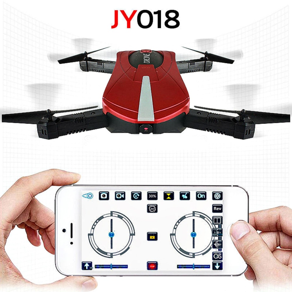 SK JY018 Portable 0.3 MP HD Camera Pocket Drone (RED)