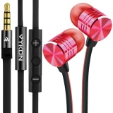 VYKON MK-2 3.5mm Sports Earphone with Mic (Metalic Red)