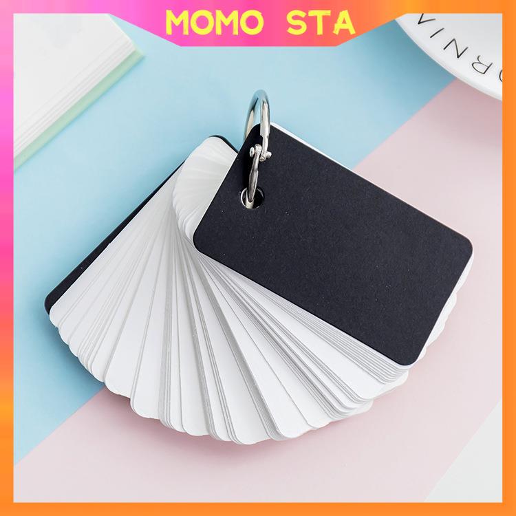 MOMO 100 Sheets Portable Kraft Paper Mini Notebook Blank Notepad School Supplies