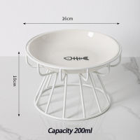 TBRBG Local Delivery Ceramic Raised Pet Bowl Food Water Treats For Cats &amp Doggie Cat Stand Bowl Dogs Supplies Outdoor Feeding Drinking Accessories