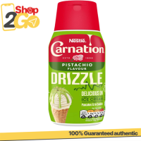 Nestlé Carnation Drizzle Pistachio Flavour Dessert Topping Syrup 450g