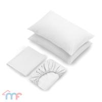 Mandaue Foam Basic Plain 4pc Sheet Set - Flat Sheet